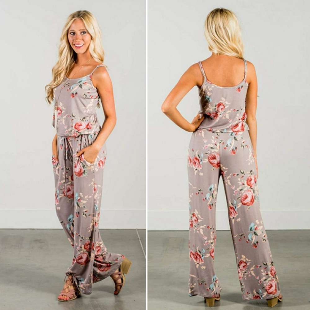 🆕️ Sleeveless Floral Jumpsuit